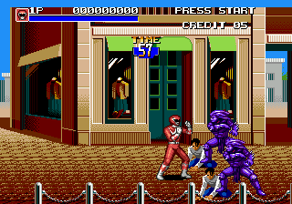 Mighty Morphin Power Rangers - The Movie (USA) In game screenshot